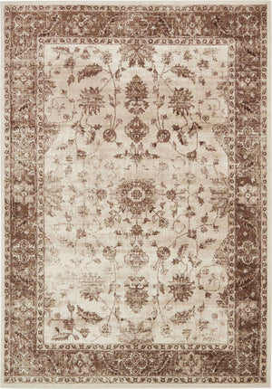 Cream 8' x 11' 8 Rushmore Rectangle Area Rug 55% Polypropylene & 45% Polyester Durable Quality Carpet for Indoor Home Decorating for Sale at Rug Engine