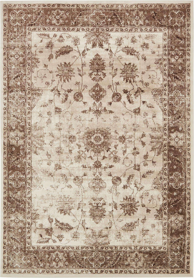 Cream 8' x 11' 8 Rushmore Rectangle Area Rug 55% Polypropylene & 45% Polyester Durable Quality Carpet for Indoor Home Decorating for Sale at Rug Engine