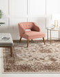 Cream 5' 3 x 5' 3 Rushmore Square Area Rug 55% Polypropylene & 45% Polyester Durable Quality Carpet for Indoor Home Decorating for Sale at Rug Engine