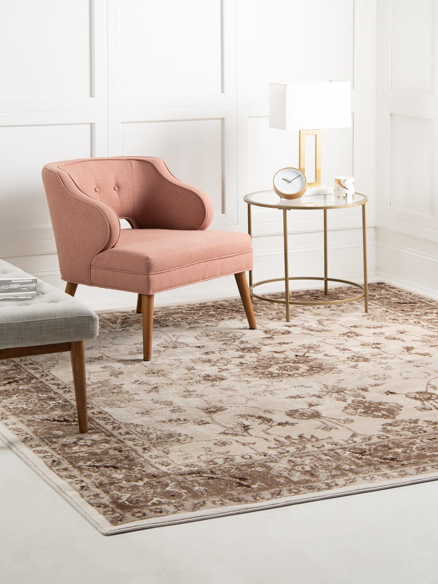 Cream 5' 3 x 5' 3 Rushmore Square Area Rug 55% Polypropylene & 45% Polyester Durable Quality Carpet for Indoor Home Decorating for Sale at Rug Engine