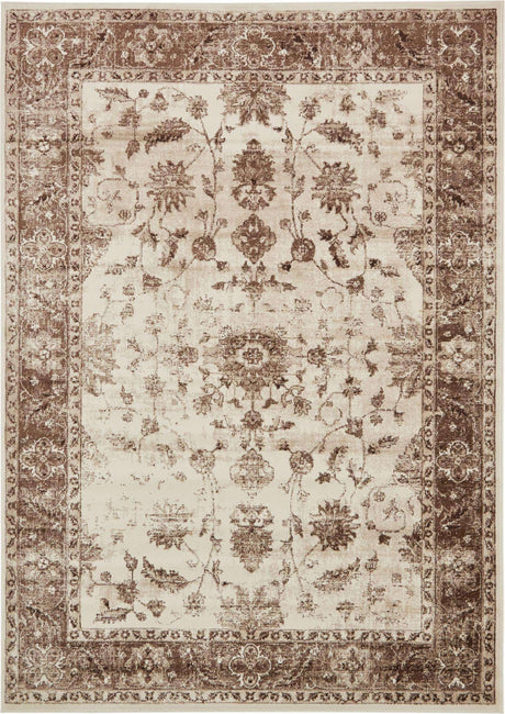 Cream 7' 1 x 10' Rushmore Rectangle Area Rug 55% Polypropylene & 45% Polyester Durable Quality Carpet for Indoor Home Decorating for Sale at Rug Engine