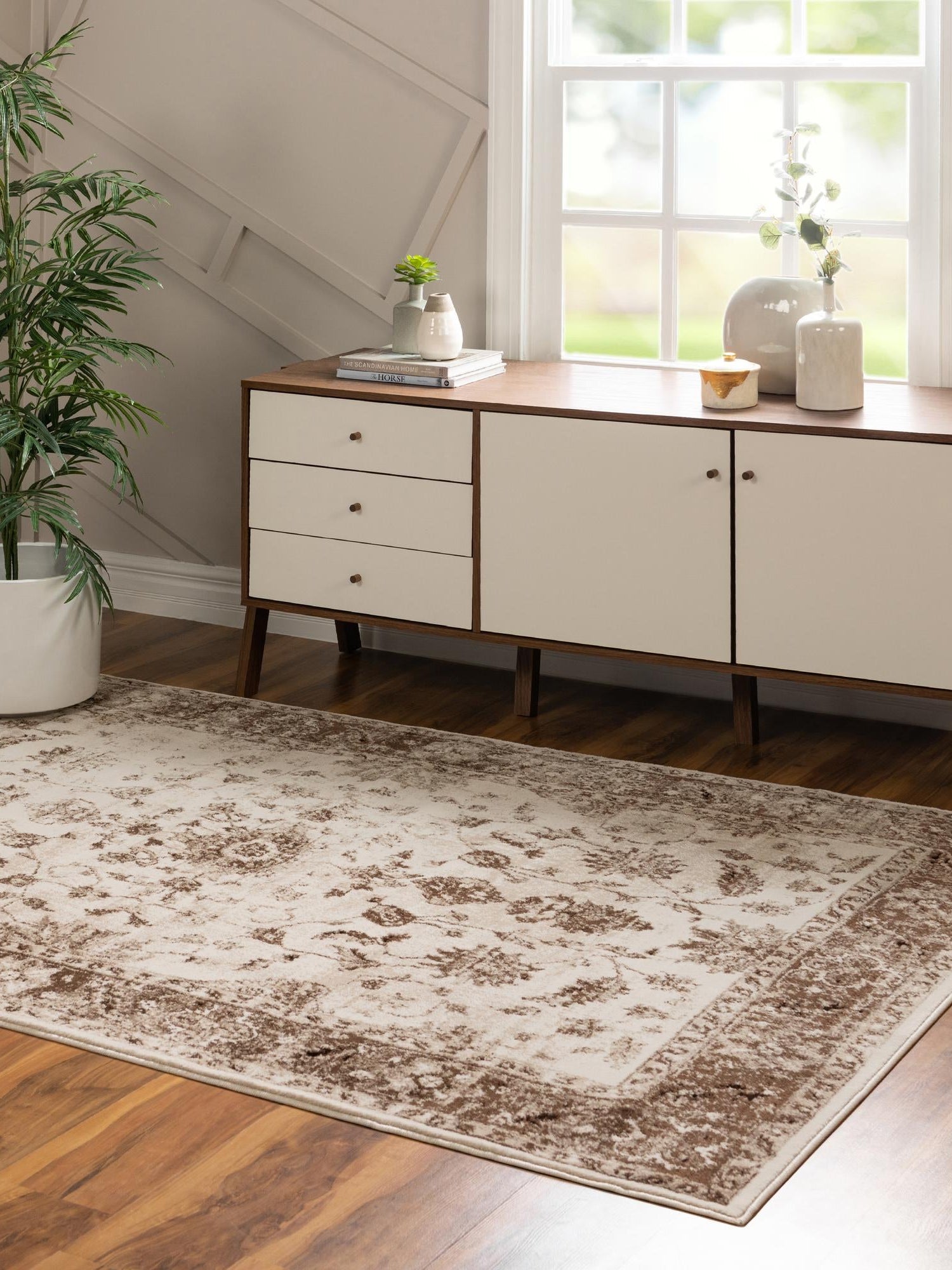 Cream 6' x 9' Rushmore Rectangle Area Rug 55% Polypropylene & 45% Polyester Durable Quality Carpet for Indoor Home Decorating for Sale at Rug Engine