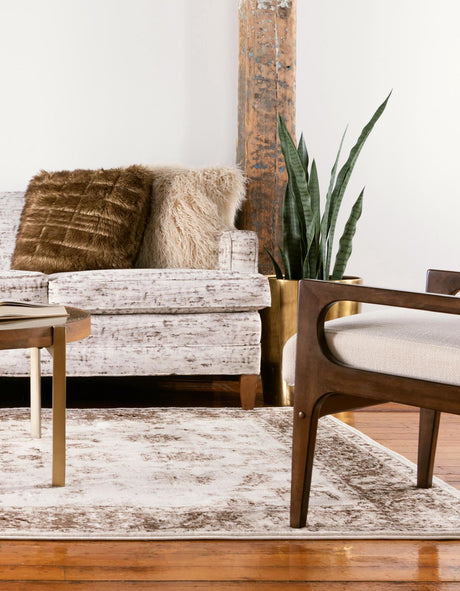 Cream 5' 1 x 8' Rushmore Rectangle Area Rug 55% Polypropylene & 45% Polyester Durable Quality Carpet for Indoor Home Decorating for Sale at Rug Engine