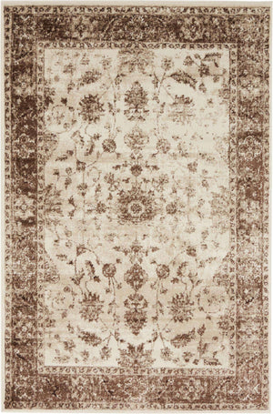 Cream 4' 1 x 6' 1 Rushmore Rectangle Rug