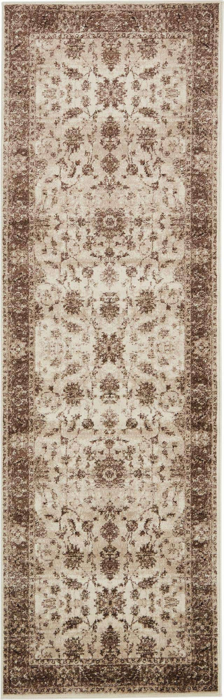 Cream 3' x 9' 10 Rushmore Runner Area Rug 55% Polypropylene & 45% Polyester Durable Quality Carpet for Indoor Home Decorating for Sale at Rug Engine