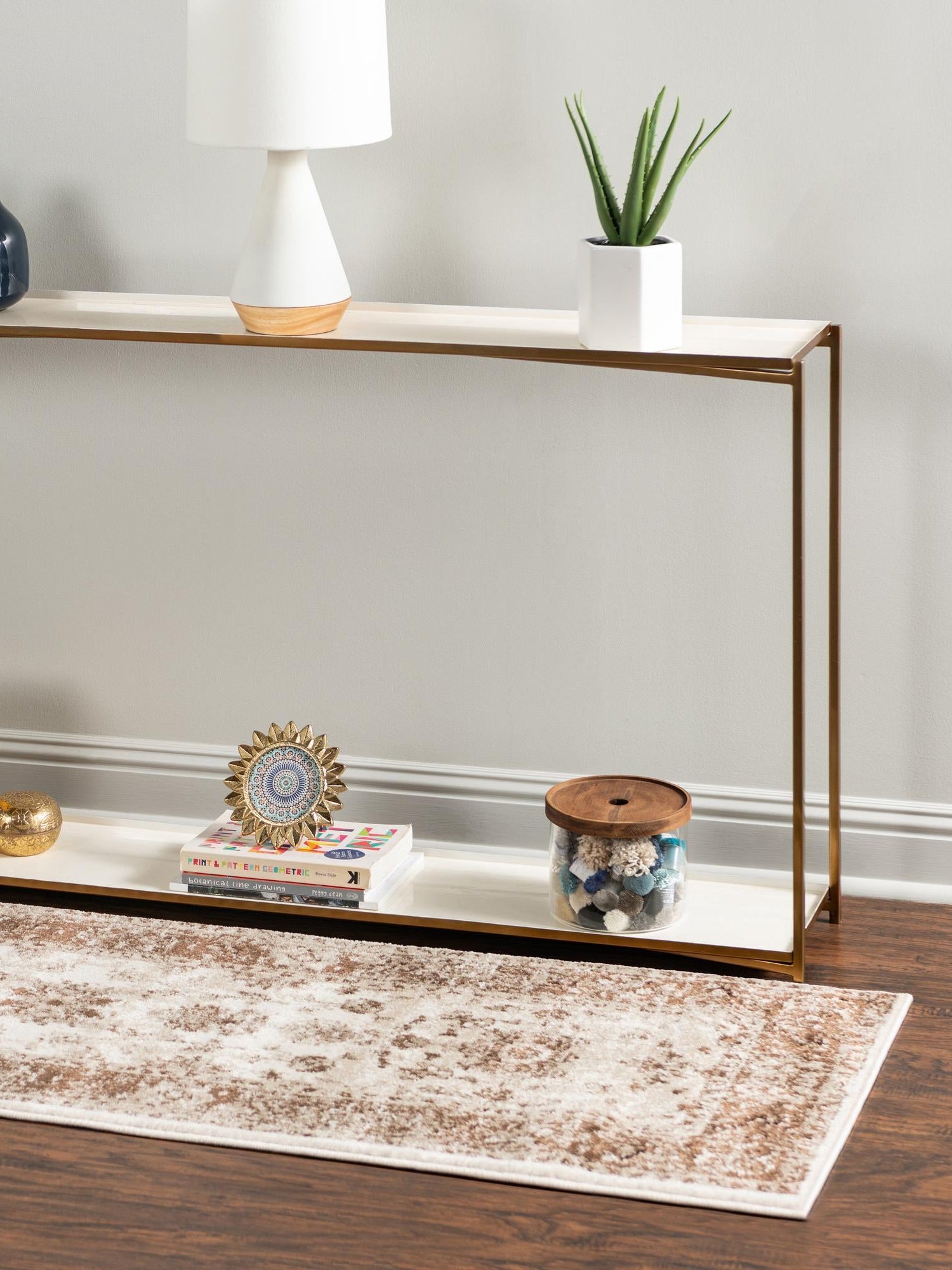 Cream 2' x 6' 1 Rushmore Runner Area Rug