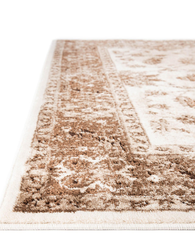 Cream 3' x 9' 10 Rushmore Runner Area Rug 55% Polypropylene & 45% Polyester Durable Quality Carpet for Indoor Home Decorating for Sale at Rug Engine