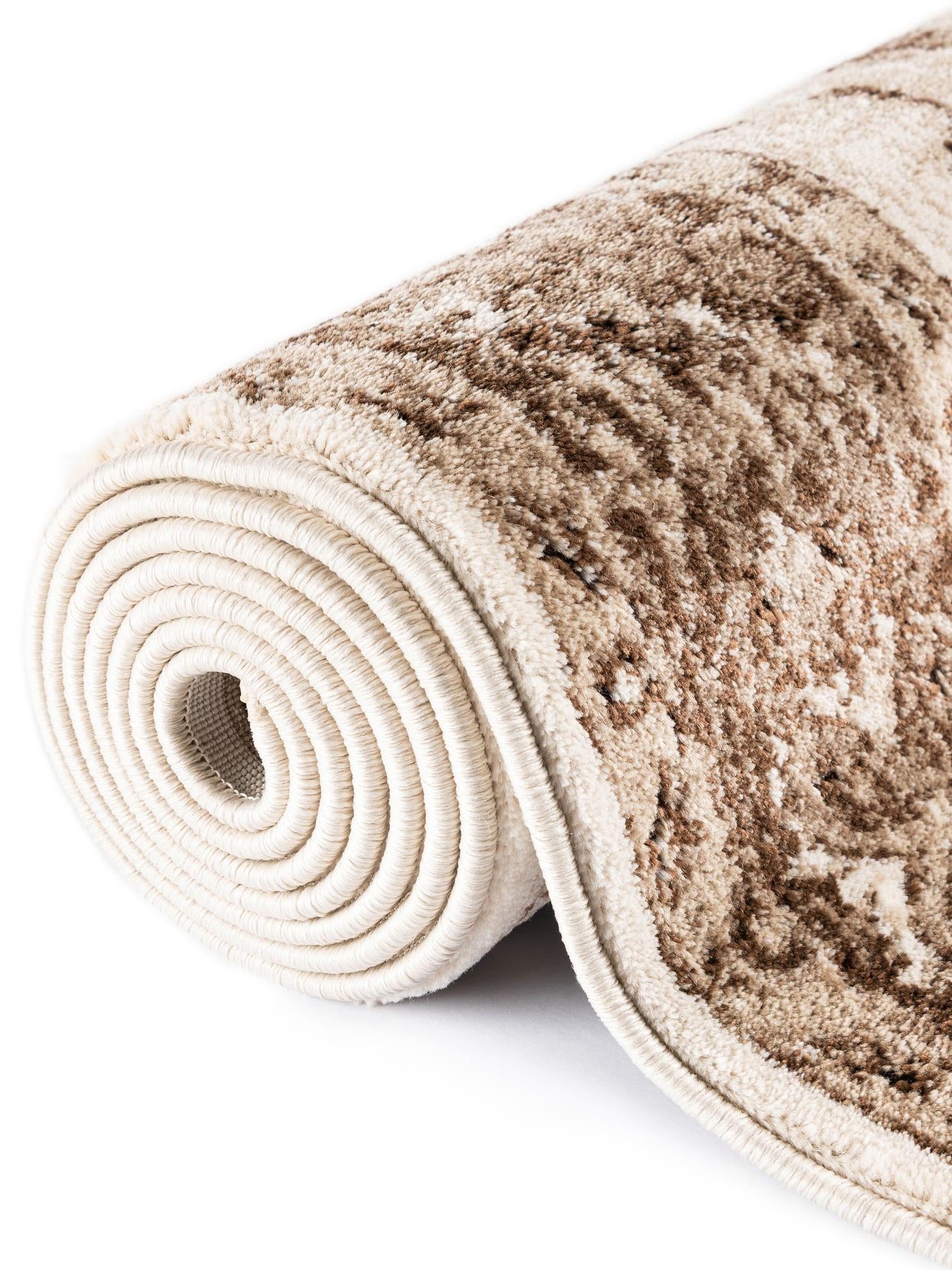 Cream 3' x 9' 10 Rushmore Runner Area Rug 55% Polypropylene & 45% Polyester Durable Quality Carpet for Indoor Home Decorating for Sale at Rug Engine