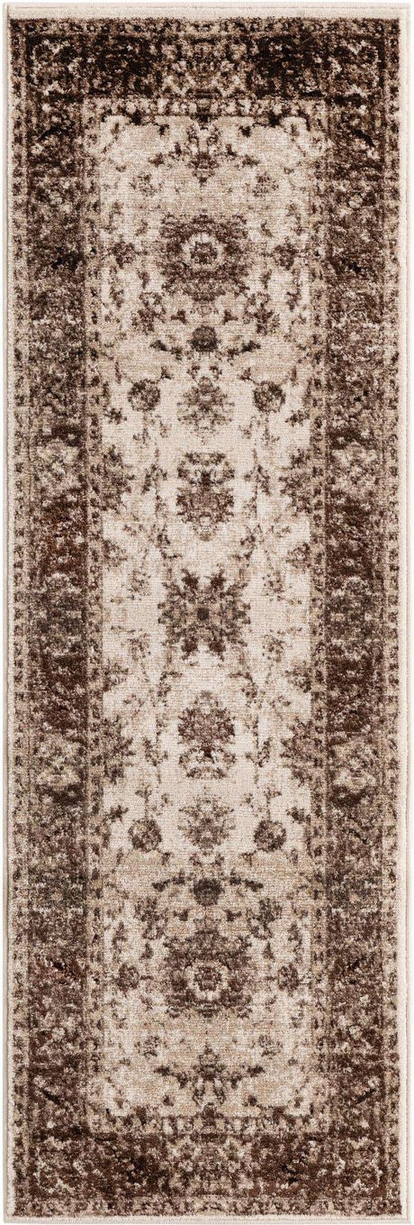 Cream 2' x 6' 1 Rushmore Runner Area Rug 55% Polypropylene & 45% Polyester Durable Quality Carpet for Indoor Home Decorating for Sale at Rug Engine