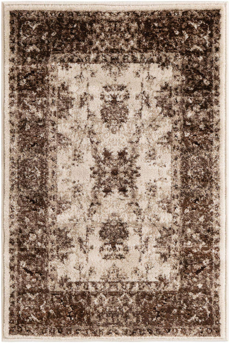 Cream 2' x 3' Rushmore Rectangle Area Rug 55% Polypropylene & 45% Polyester Durable Quality Carpet for Indoor Home Decorating for Sale at Rug Engine