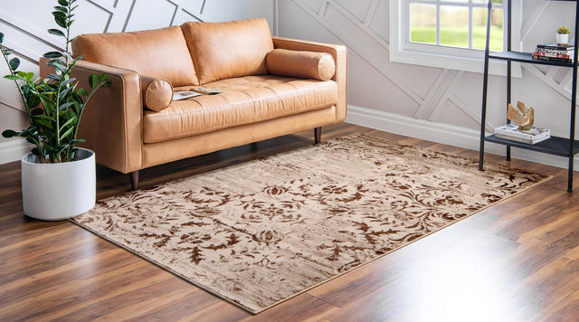 Chocolate Brown 5' 1 x 8' Rushmore Rectangle Area Rug 55% Polypropylene & 45% Polyester Durable Quality Carpet for Indoor Home Decorating for Sale at Rug Engine