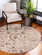 Chocolate Brown 5' x 5' Rushmore Round Area Rug 55% Polypropylene & 45% Polyester Durable Quality Carpet for Indoor Home Decorating for Sale at Rug Engine