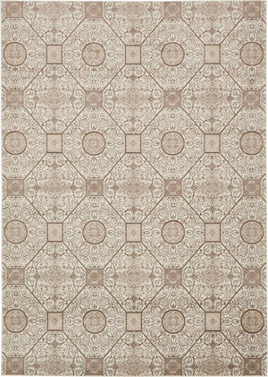 Cream 7' x 10' Rushmore Rectangle Area Rug 55% Polypropylene & 45% Polyester Durable Quality Carpet for Indoor Home Decorating for Sale at Rug Engine