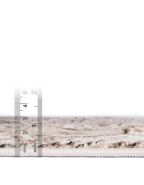 Cream 3' x 9' 10 Rushmore Runner Area Rug 55% Polypropylene & 45% Polyester Durable Quality Carpet for Indoor Home Decorating for Sale at Rug Engine