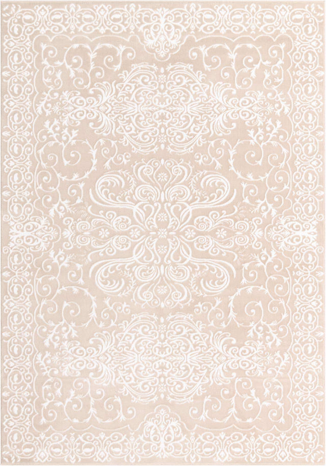 Beige 7' 1 x 10' Rushmore Rectangle Area Rug 55% Polypropylene & 45% Polyester Durable Quality Carpet for Indoor Home Decorating for Sale at Rug Engine