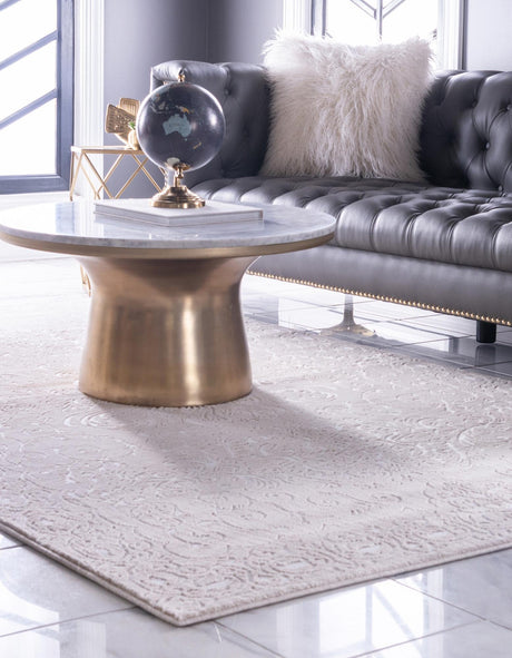 Beige 5' 1 x 8' Rushmore Rectangle Area Rug 55% Polypropylene & 45% Polyester Durable Quality Carpet for Indoor Home Decorating for Sale at Rug Engine