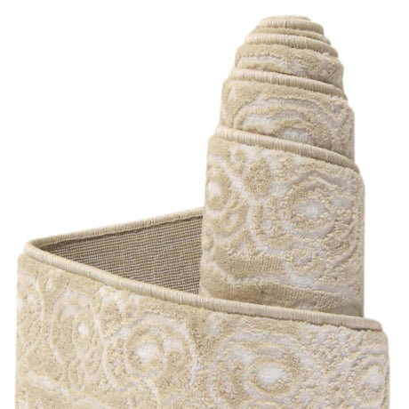 Beige 7' 1 x 10' Rushmore Rectangle Area Rug 55% Polypropylene & 45% Polyester Durable Quality Carpet for Indoor Home Decorating for Sale at Rug Engine