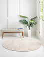 Beige 10' 8 x 10' 8 Rushmore Round Area Rug 55% Polypropylene & 45% Polyester Durable Quality Carpet for Indoor Home Decorating for Sale at Rug Engine