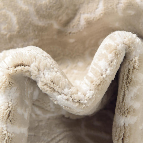 Beige 7' 10 x 7' 10 Rushmore Round Area Rug 55% Polypropylene & 45% Polyester Durable Quality Carpet for Indoor Home Decorating for Sale at Rug Engine