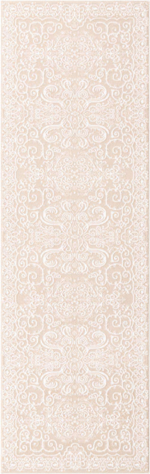 Beige 3' x 9' 10 Rushmore Runner Area Rug 55% Polypropylene & 45% Polyester Durable Quality Carpet for Indoor Home Decorating for Sale at Rug Engine