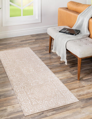 Beige 2' x 5' 1 Rushmore Runner Area Rug 55% Polypropylene & 45% Polyester Durable Quality Carpet for Indoor Home Decorating for Sale at Rug Engine