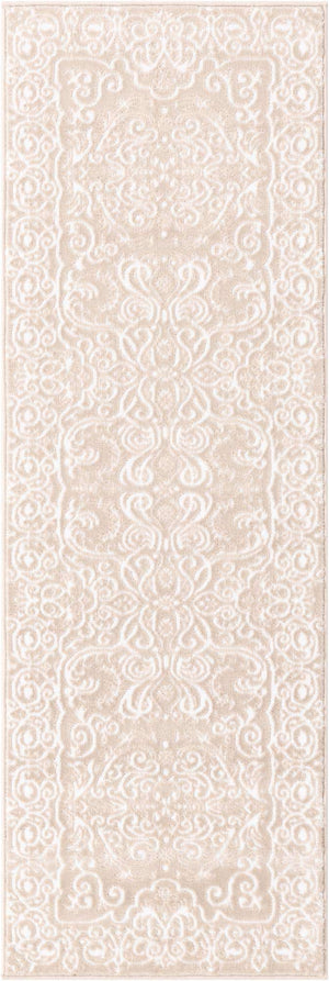 Beige 2' x 6' 1 Rushmore Runner Area Rug 55% Polypropylene & 45% Polyester Durable Quality Carpet for Indoor Home Decorating for Sale at Rug Engine