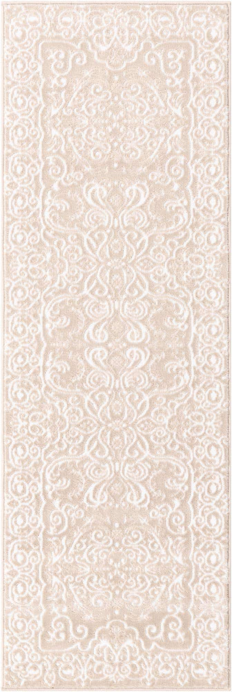Beige 2' x 6' 1 Rushmore Runner Area Rug 55% Polypropylene & 45% Polyester Durable Quality Carpet for Indoor Home Decorating for Sale at Rug Engine