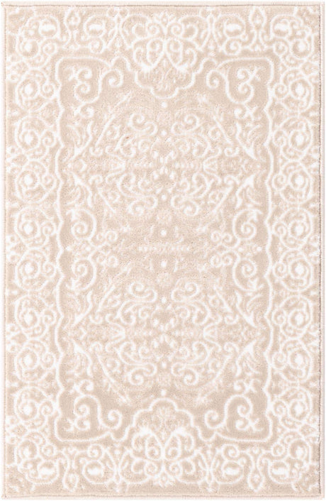 Beige 2' x 3' Rushmore Rectangle Area Rug 55% Polypropylene & 45% Polyester Durable Quality Carpet for Indoor Home Decorating for Sale at Rug Engine