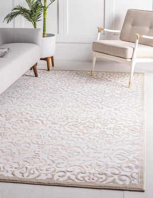 Snow White 6' x 9' Rushmore Rectangle Area Rug 55% Polypropylene & 45% Polyester Durable Quality Carpet for Indoor Home Decorating for Sale at Rug Engine