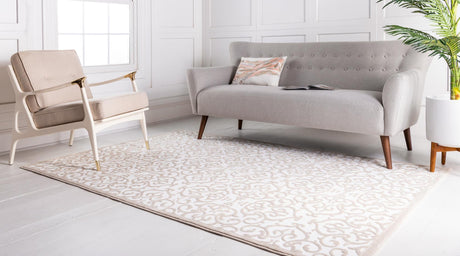 Snow White 5' 1 x 8' Rushmore Rectangle Area Rug 55% Polypropylene & 45% Polyester Durable Quality Carpet for Indoor Home Decorating for Sale at Rug Engine