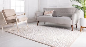 Snow White 4' 1 x 6' 1 Rushmore Rectangle Area Rug 55% Polypropylene & 45% Polyester Durable Quality Carpet for Indoor Home Decorating for Sale at Rug Engine