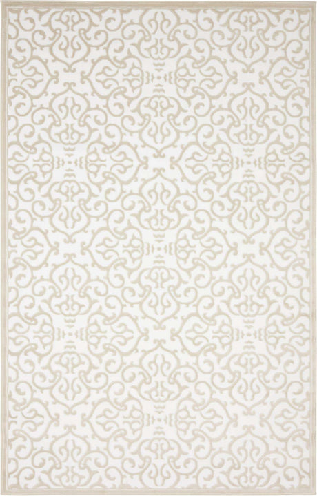 Snow White 5' 1 x 8' Rushmore Rectangle Area Rug 55% Polypropylene & 45% Polyester Durable Quality Carpet for Indoor Home Decorating for Sale at Rug Engine
