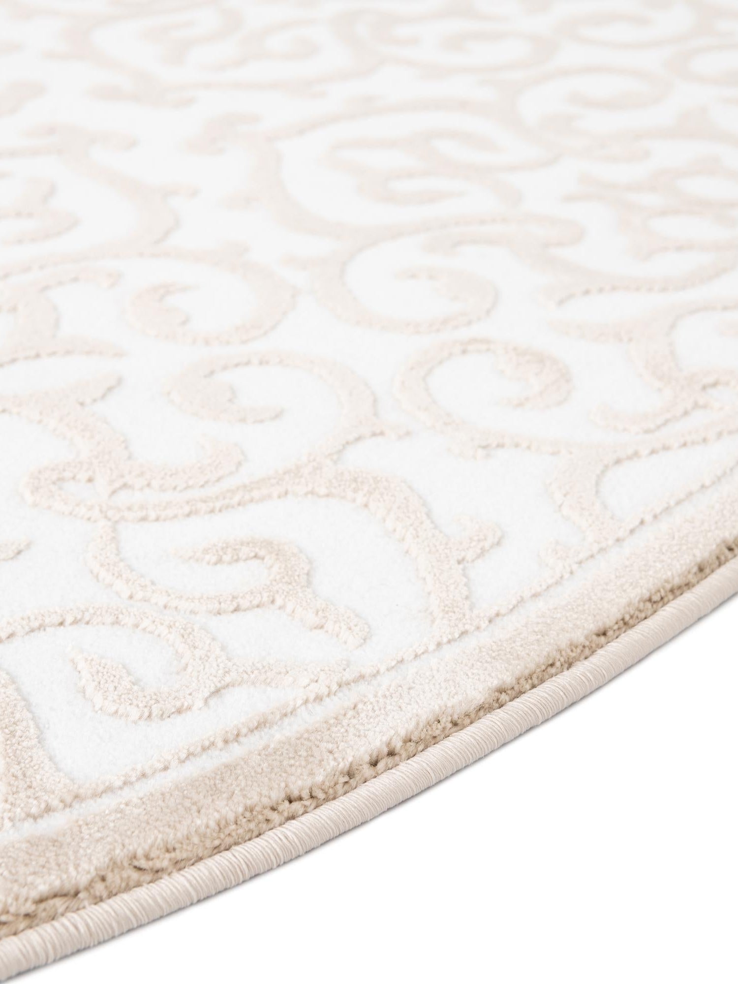 Snow White 3' 3 x 3' 3 Rushmore Round Area Rug 55% Polypropylene & 45% Polyester Durable Quality Carpet for Indoor Home Decorating for Sale at Rug Engine