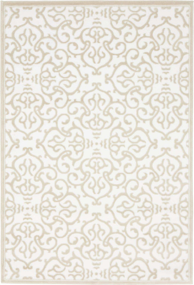 Snow White 4' 1 x 6' 1 Rushmore Rectangle Area Rug 55% Polypropylene & 45% Polyester Durable Quality Carpet for Indoor Home Decorating for Sale at Rug Engine