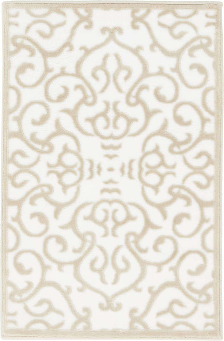 Snow White 2' x 3' 1 Rushmore Rectangle Area Rug 55% Polypropylene & 45% Polyester Durable Quality Carpet for Indoor Home Decorating for Sale at Rug Engine
