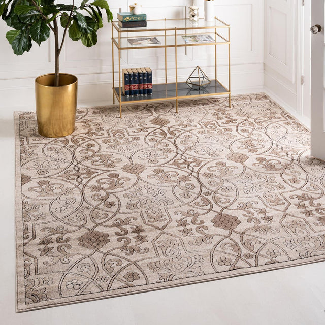 Dark Beige 8' x 8' Rushmore Square Rug