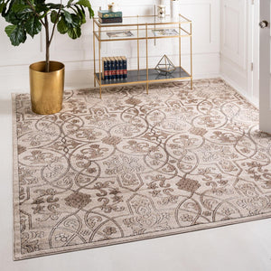 Dark Beige 4' x 4' Rushmore Square Area Rug 55% Polypropylene & 45% Polyester Durable Quality Carpet for Indoor Home Decorating for Sale at Rug Engine
