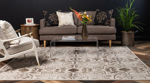 Dark Beige 5' 3 x 5' 3 Rushmore Square Area Rug 55% Polypropylene & 45% Polyester Durable Quality Carpet for Indoor Home Decorating for Sale at Rug Engine