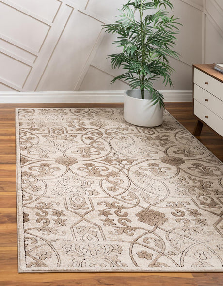 Dark Beige 2' x 3' 1 Rushmore Rectangle Area Rug 55% Polypropylene & 45% Polyester Durable Quality Carpet for Indoor Home Decorating for Sale at Rug Engine