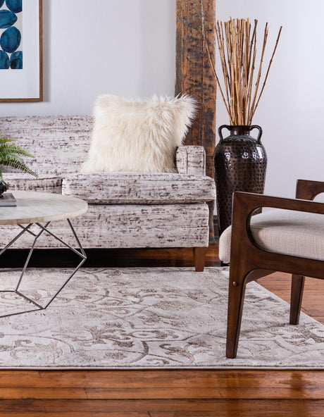 Dark Beige 2' x 3' 1 Rushmore Rectangle Area Rug 55% Polypropylene & 45% Polyester Durable Quality Carpet for Indoor Home Decorating for Sale at Rug Engine