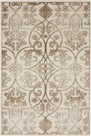 Dark Beige 4' 1 x 6' 1 Rushmore Rectangle Area Rug 55% Polypropylene & 45% Polyester Durable Quality Carpet for Indoor Home Decorating for Sale at Rug Engine