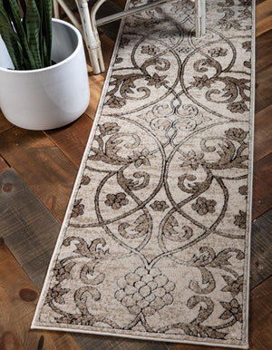 Dark Beige 2' 6 x 13' 1 Rushmore Runner Area Rug 55% Polypropylene & 45% Polyester Durable Quality Carpet for Indoor Home Decorating for Sale at Rug Engine