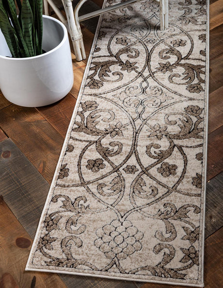 Dark Beige 2' 6 x 13' 1 Rushmore Runner Area Rug 55% Polypropylene & 45% Polyester Durable Quality Carpet for Indoor Home Decorating for Sale at Rug Engine