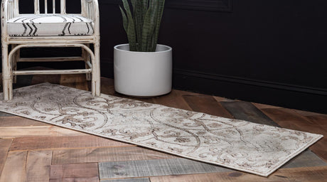 Dark Beige 2' x 5' 1 Rushmore Runner Area Rug 55% Polypropylene & 45% Polyester Durable Quality Carpet for Indoor Home Decorating for Sale at Rug Engine