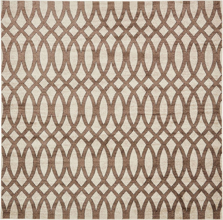 Brown 8' x 8' Rushmore Square Area Rug 55% Polypropylene & 45% Polyester Durable Quality Carpet for Indoor Home Decorating for Sale at Rug Engine