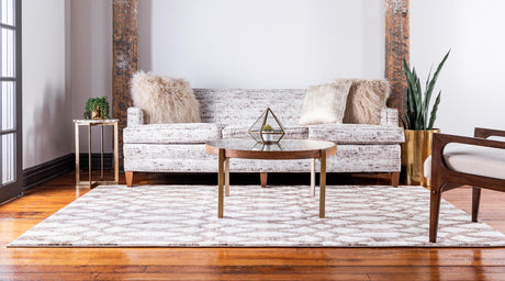 Brown 8' x 11' 8 Rushmore Rectangle Area Rug 55% Polypropylene & 45% Polyester Durable Quality Carpet for Indoor Home Decorating for Sale at Rug Engine