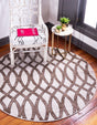 Brown 5' 1 x 5' 1 Rushmore Round Area Rug 55% Polypropylene & 45% Polyester Durable Quality Carpet for Indoor Home Decorating for Sale at Rug Engine