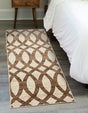 Brown 2' x 6' 1 Rushmore Runner Area Rug 55% Polypropylene & 45% Polyester Durable Quality Carpet for Indoor Home Decorating for Sale at Rug Engine