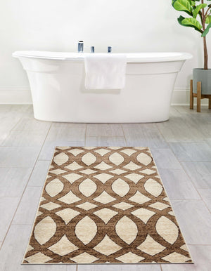 Brown 2' x 6' 1 Rushmore Runner Area Rug 55% Polypropylene & 45% Polyester Durable Quality Carpet for Indoor Home Decorating for Sale at Rug Engine