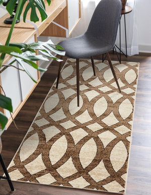 Brown 2' x 6' 1 Rushmore Runner Area Rug 55% Polypropylene & 45% Polyester Durable Quality Carpet for Indoor Home Decorating for Sale at Rug Engine